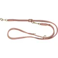 Vodítko PURE kožené okrúhle nastaviteľné, S: 2 m/ 10 mm, ružová